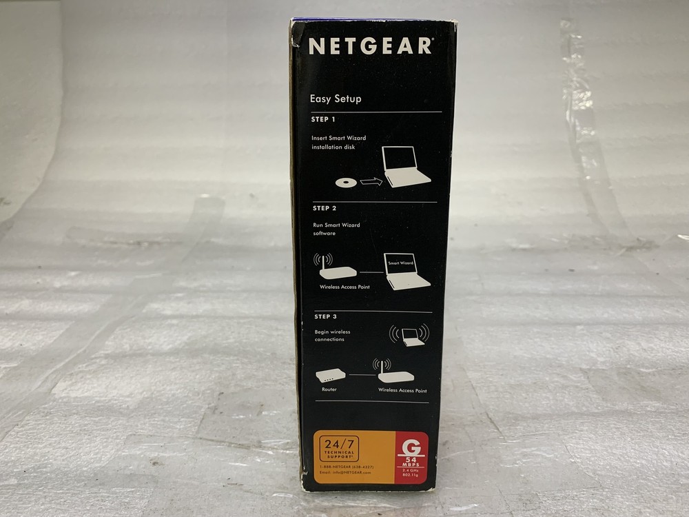 Netgear WG602 54 Mbps Wireless Access Point 100ft coverage 802.11g