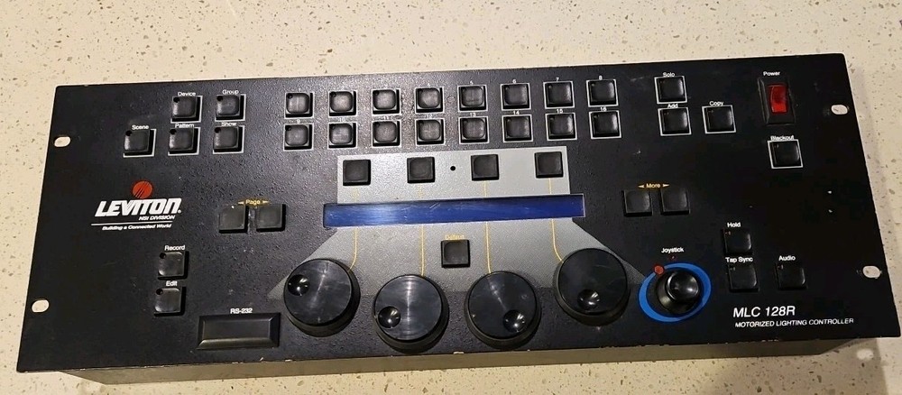 Leviton Rackmount MLC 128R Motorized Lighting Controller Unit Only Untested