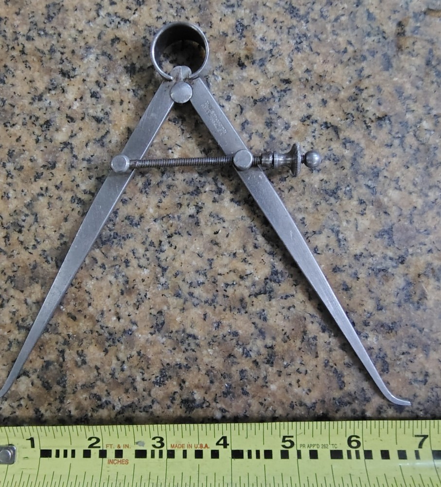 🗽 VINTAGE STARRETT 6-1/2" ID CALIPER