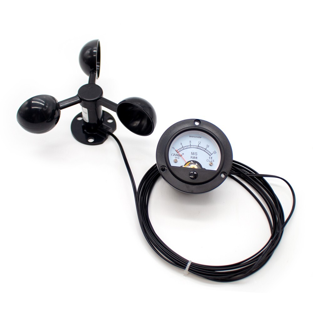 Tower Crane Self-Generating Wind Speed Sensor Display Unpowered Anemometers NEW