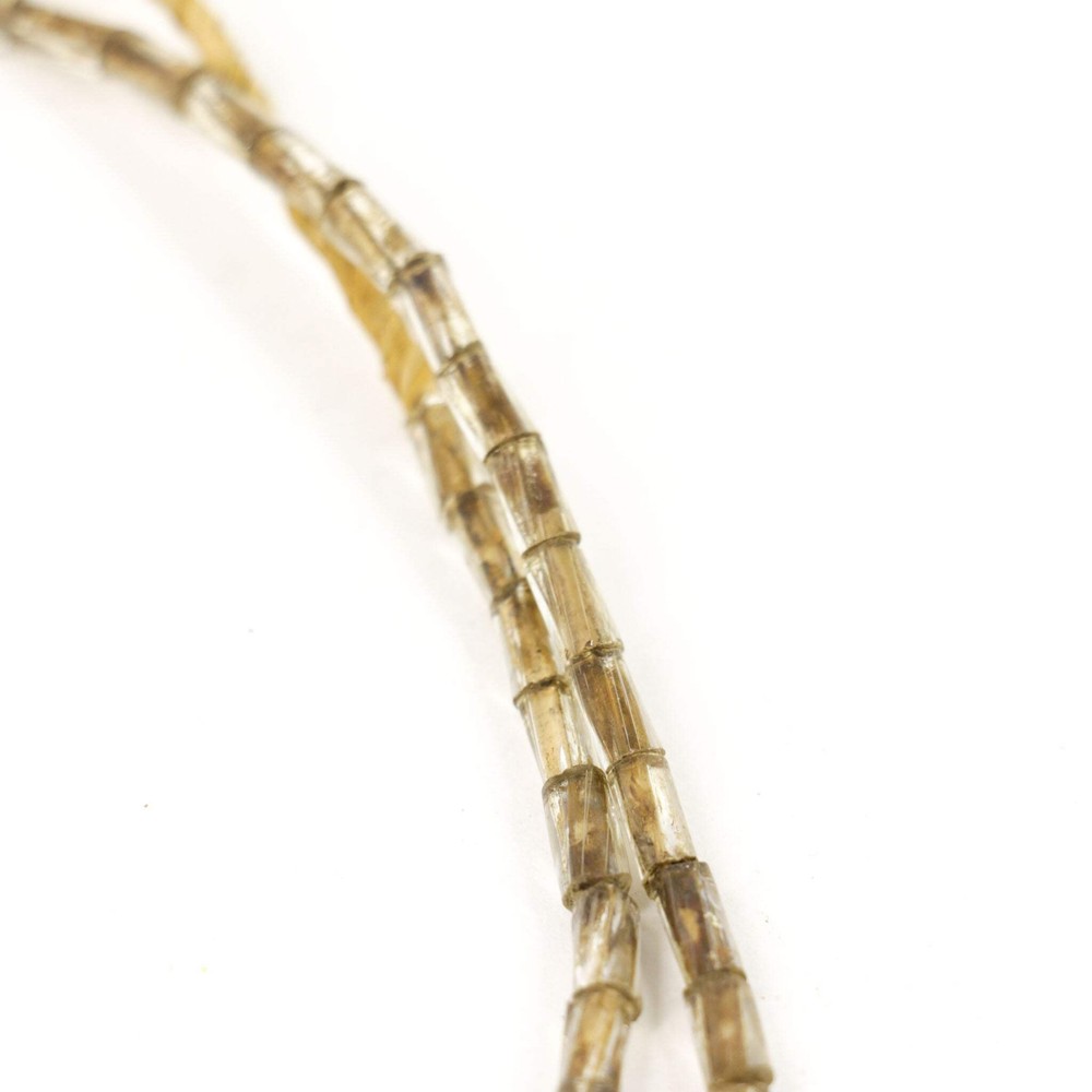 Clear Cylindrical Trade Beads
