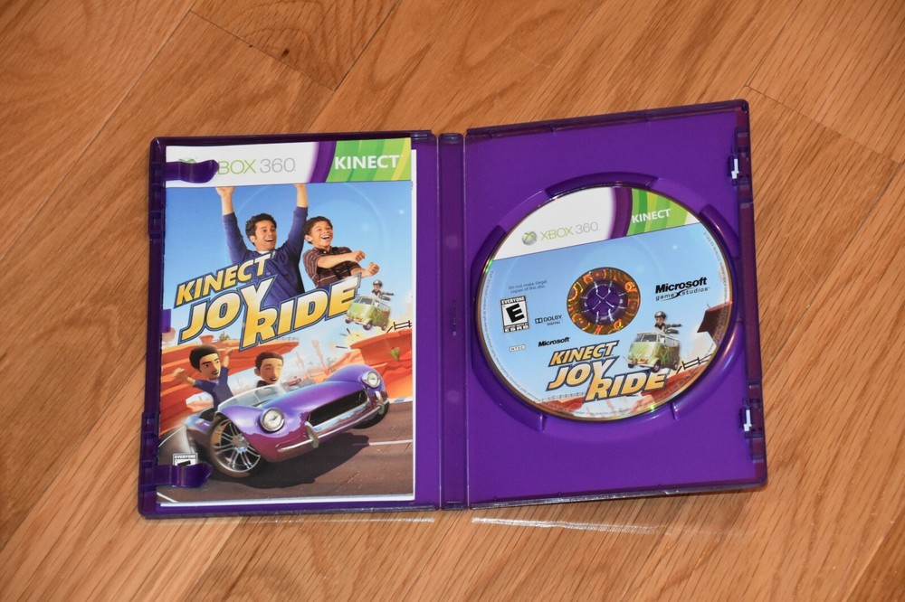 Microsoft Xbox 360 Black Kinect Motion Sensor Bar 7 Games Bundle Lot - Tested!