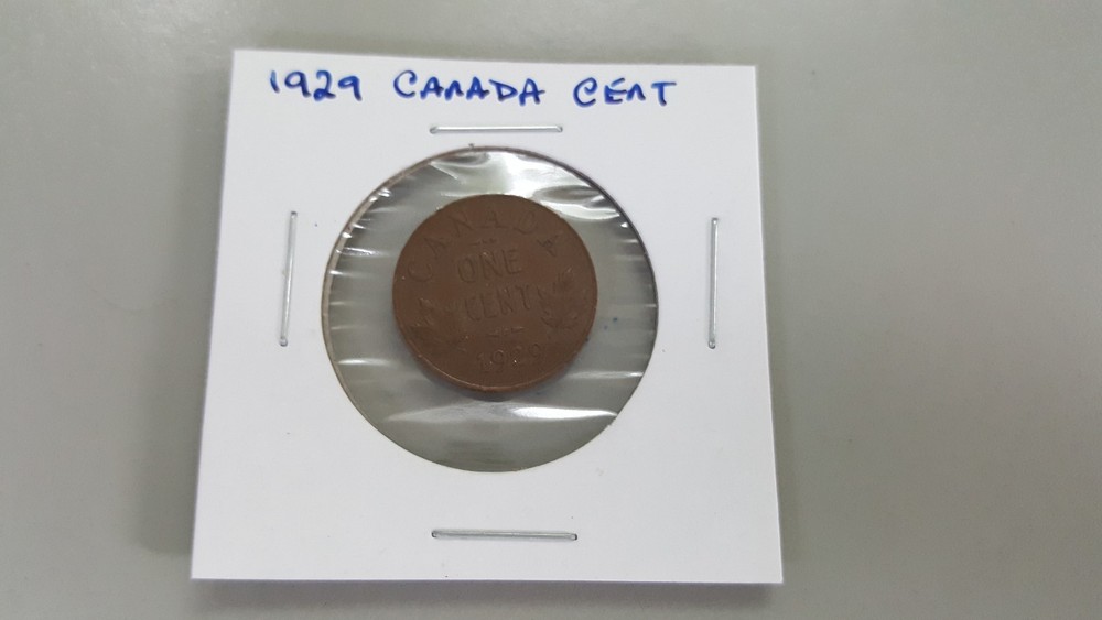 Vintage 1929 Canada One Cent Penny George V