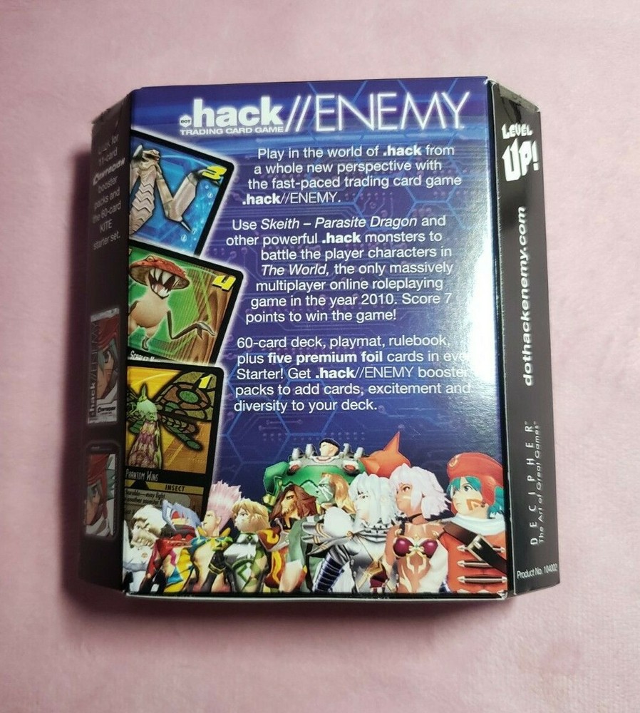 .Hack//Enemy TCG Deck Black Rose Ver. *New/Sealed*