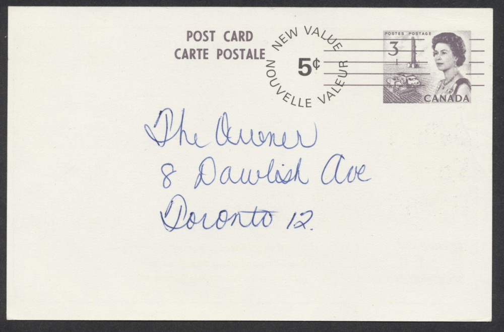 Canada 5c on 3c QEII Centennial Issue Precancel PSC Type 18 #P267