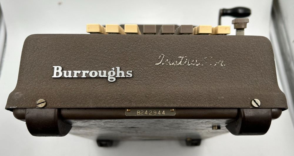 BURROUGHS 'Instructor' adding machine NEEDS REPAIR