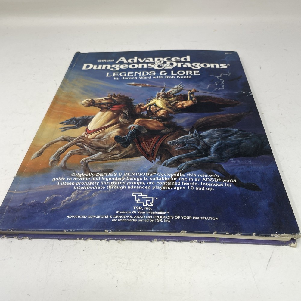TSR Official Advanced Dungeons & Dragons Legend & Lore Book 1984