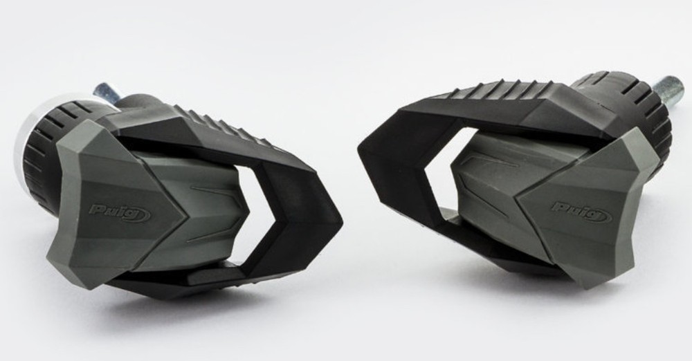 Puig R19 Black/Gray Frame Sliders (6560N)