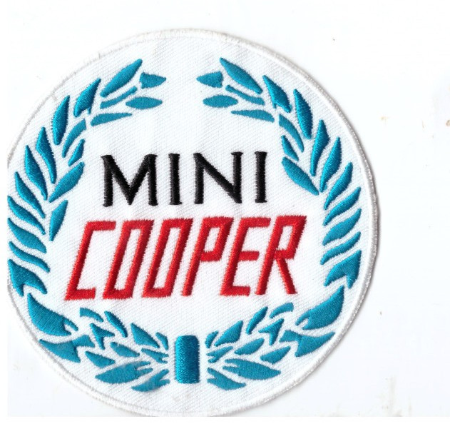 NEW 4" Mini Cooper Iron on Patch Free Shipping