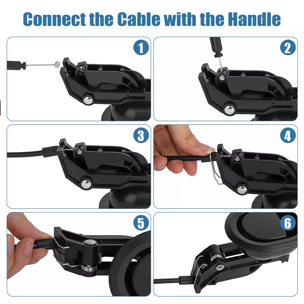 Universal Recliner Replacement Pull Handle Chair Sofa Couch Release Lever +Cable