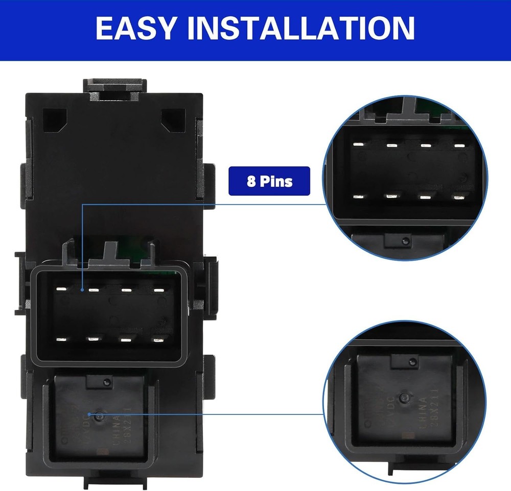 LCWRGS 3pcs Passenger Power Window Control Switch Buttons Compatible with 2008-2