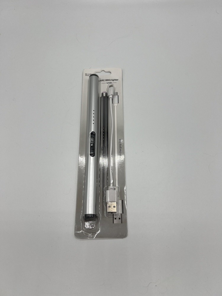 Matte SilverUSB Charging Arc Lighter Plasma Lighters For Collection Long Lasting