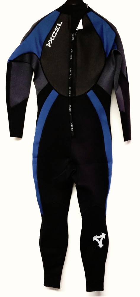 XCEL Men's 3/2 AXIS Back-Zip Wetsuit - Blk/Grph/Blu - Size Large - NWT
