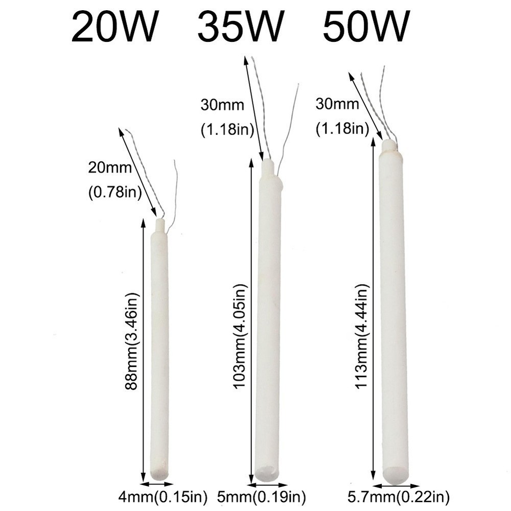 Heating Element Ceramic Core 85/100/110mm Ceramic+iron Wire Internal Heated