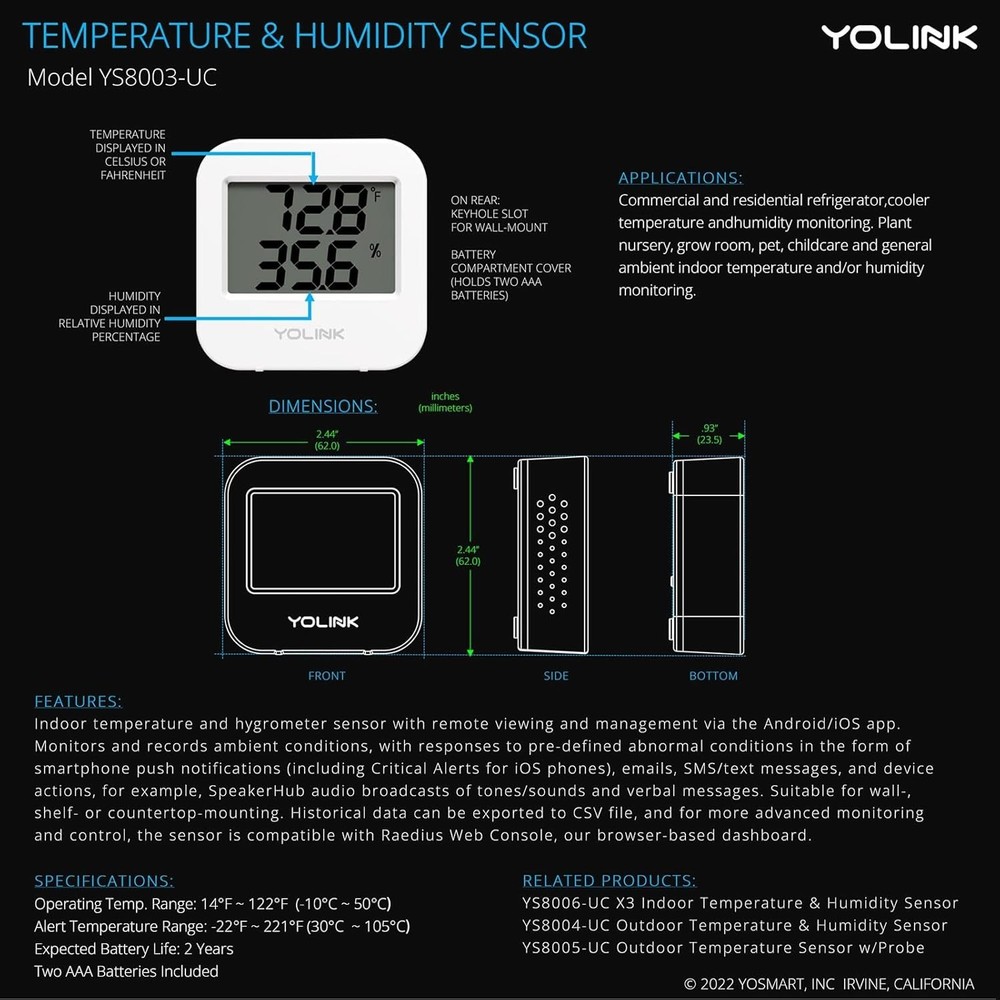 LoRa Wireless Temperature Sensor - Smart Fridge Monitoring