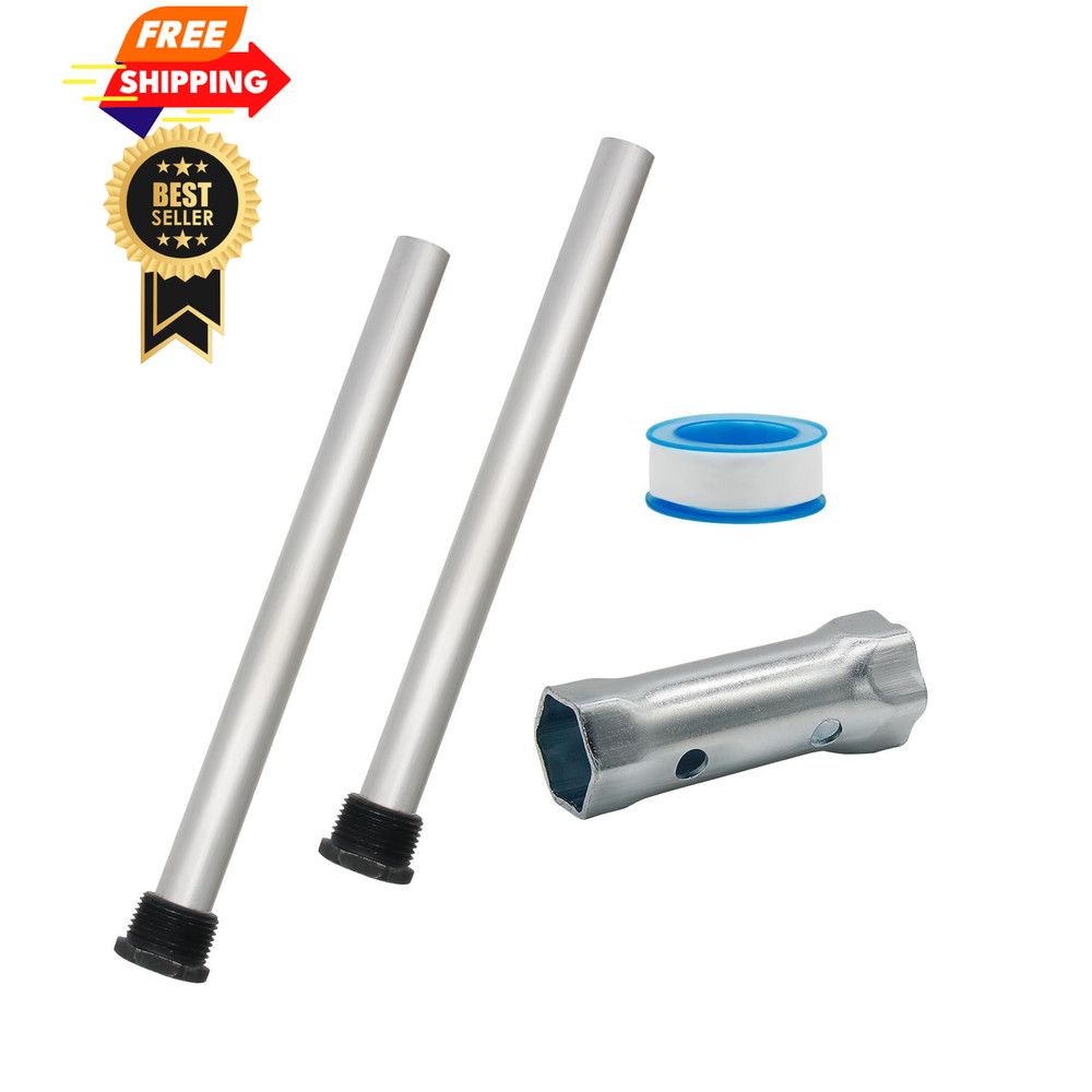 Rv Water Heater Anode Rod 2 Pack Hot Tank Aluminum White