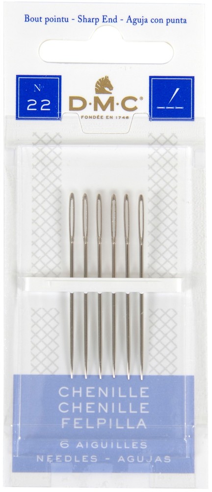 DMC 1768-22 Chenille Hand Needles-Size 22 6/Pkg