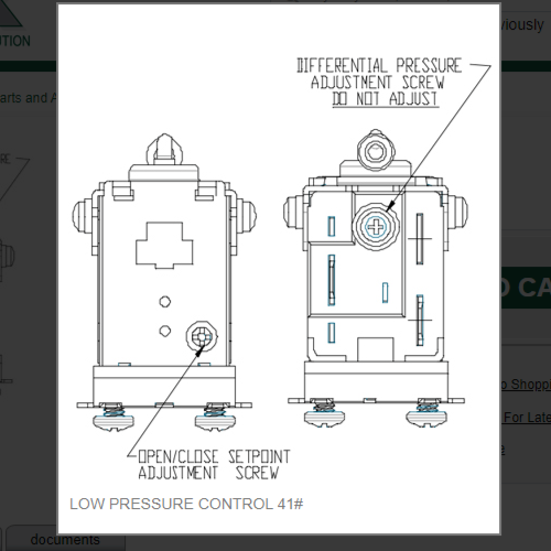 LOW PRESSURE CONTROL 41# # 9041104-05