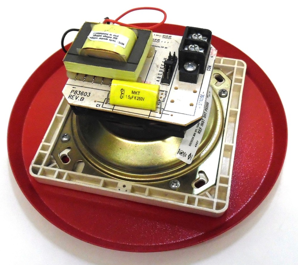 WHEELOCK E90 FIRE ALARM SPEAKER RED