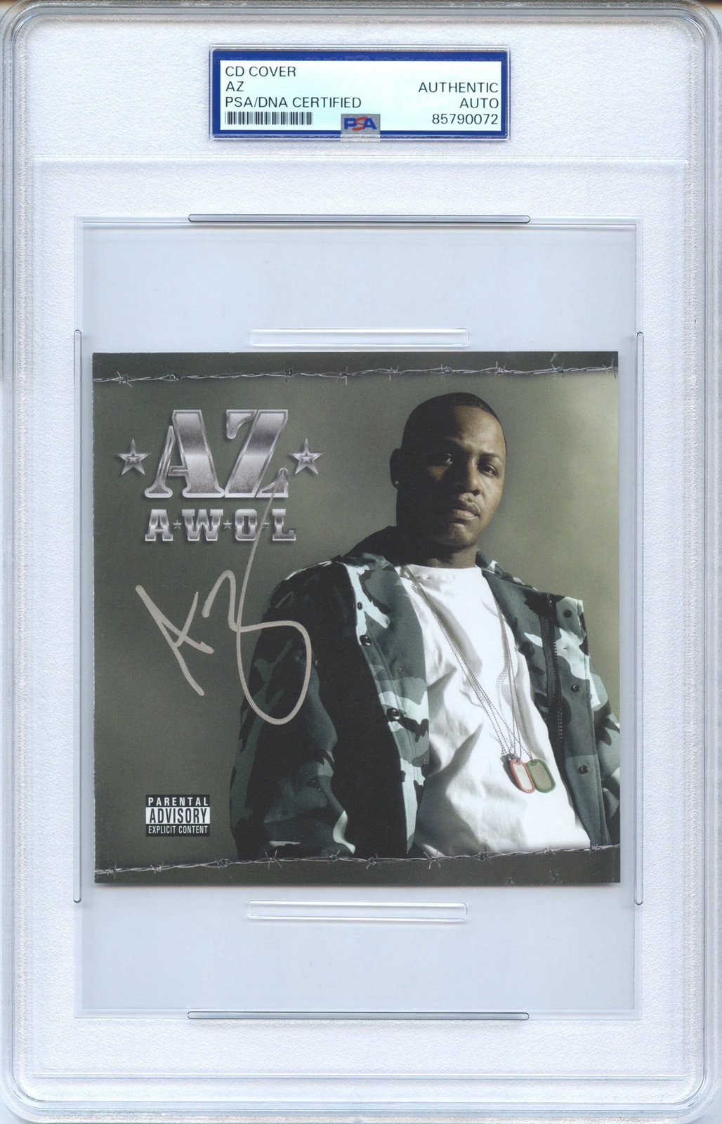 AZ Signed Autographed CD Cover "A.W.O.L." PSA/DNA Authenticated