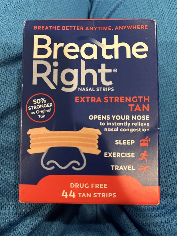 Breathe Right Extra Strength Tan Strips 44