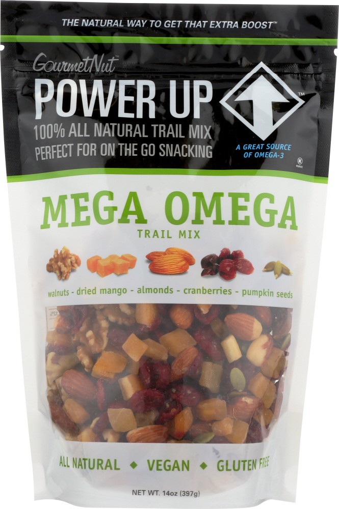 Power Up Trail Mix Mega Omega 14 oz (Pack of 6)