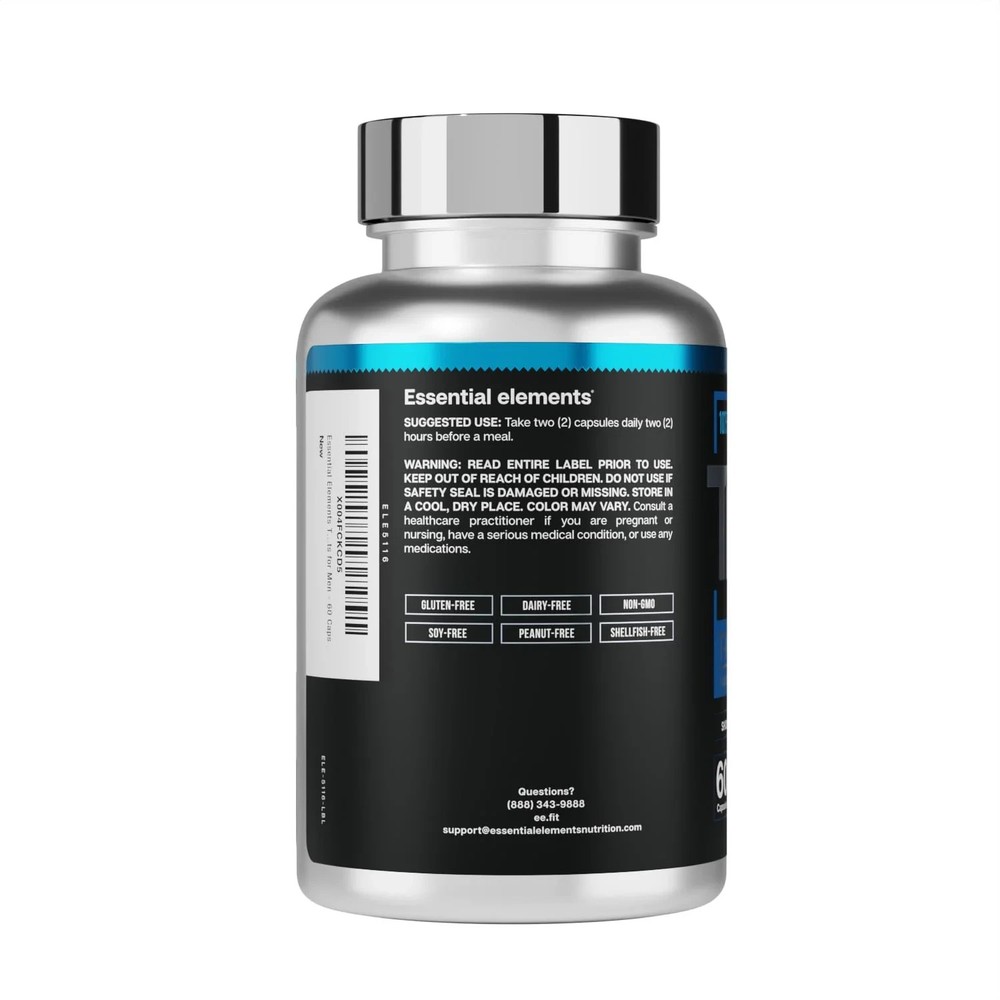 Essential Elements T-Hero Platinum - Testosterone Support for Men - Vitality and