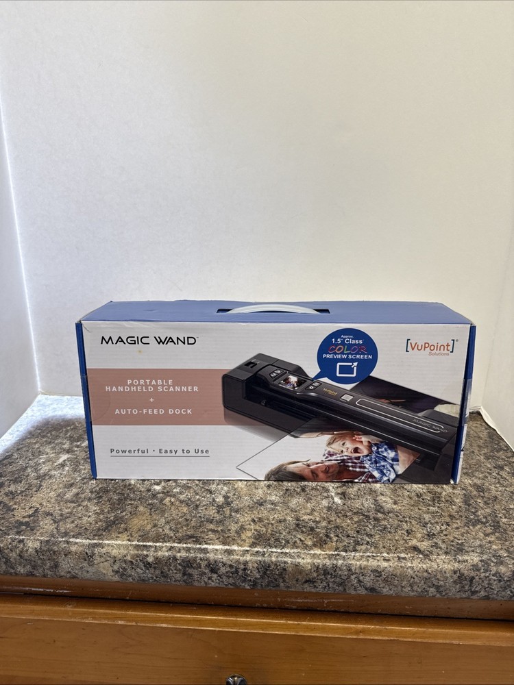 VuPoint Magic Wand Portable Handheld Scanner with Auto-Feed Dock - New