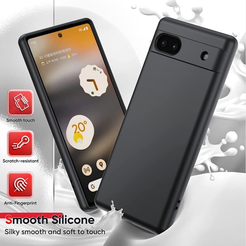 For Google Pixel 7 Pro/7A/6a /6 Pro Case Liquid Silicone Soft Matte Back Cover