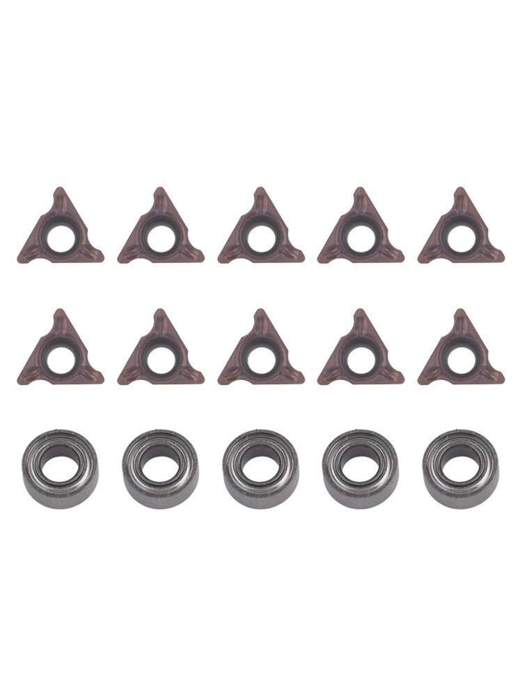 Efficient Indexable Inserts with 5 Bearings for Various Materials Processing