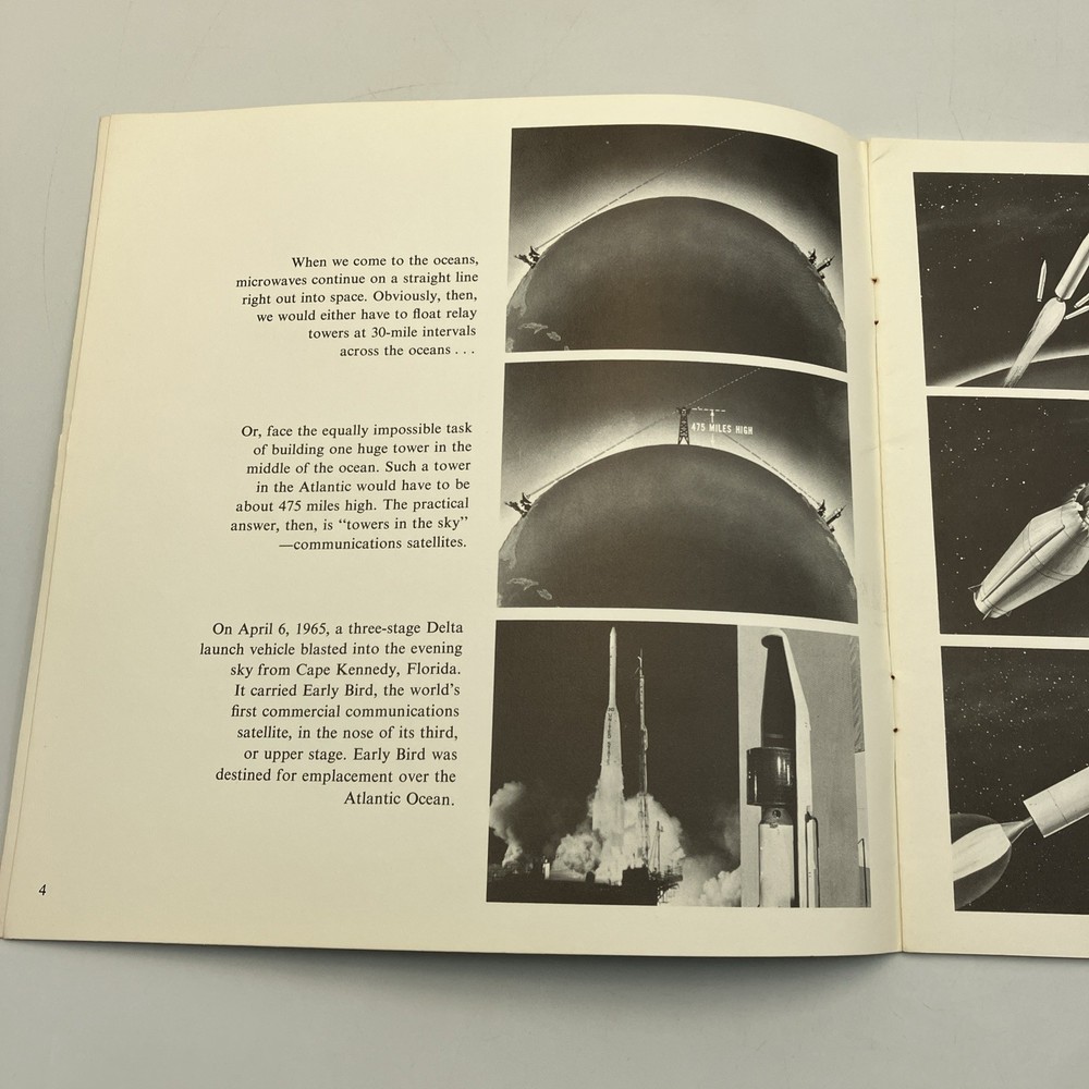 New Communications Era Comsat Satellite Booklet Aeronautics Space