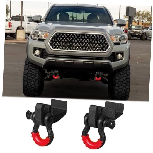 Front Tow Hook Mount Bracket and D-Ring Fit 2009-2023 Tacoma