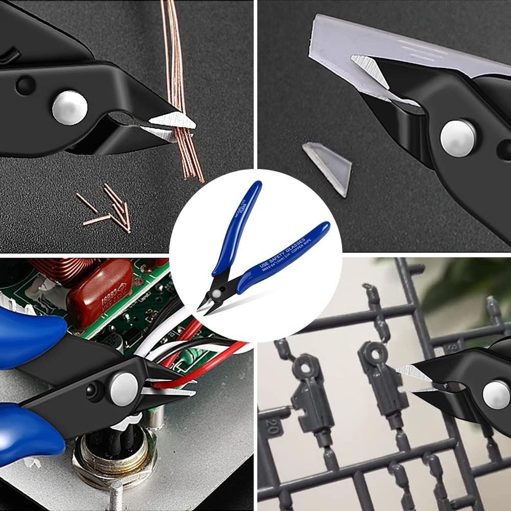 Heavy Duty Diagonal Cutters - Spring-Loaded with Safety Feature for Precision