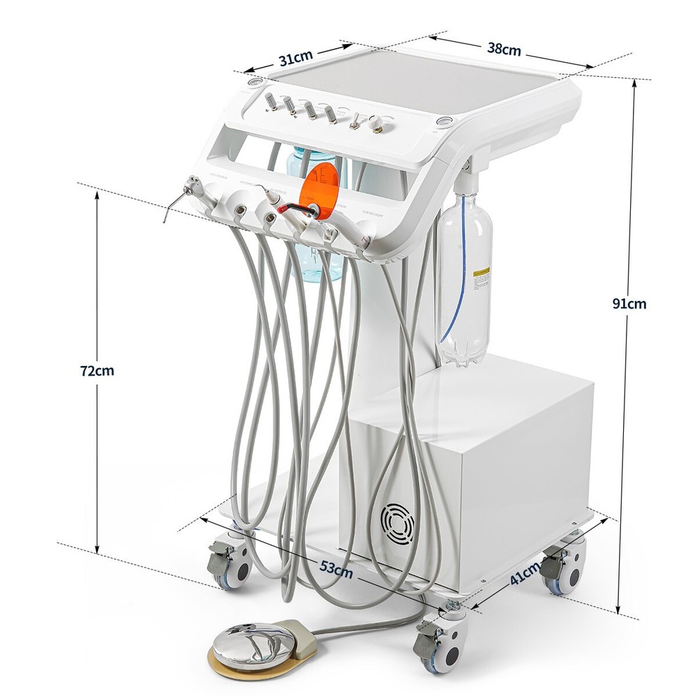 FDA Dental Unit Chair DC Motor / Protable Unit Air Compressor Trolley Stool