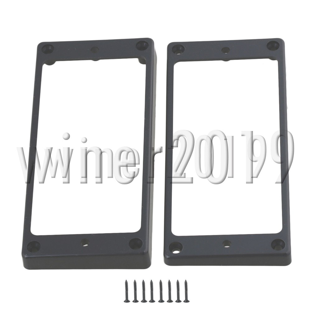 Black Neck+Bridge Pickup Frame Plastic Replacement for 7 String Guitars