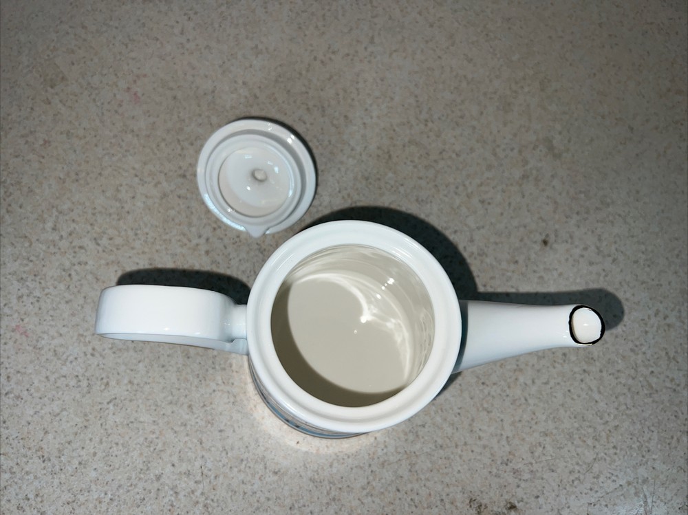 Grace Teaware Floral Mist Blue Teapot