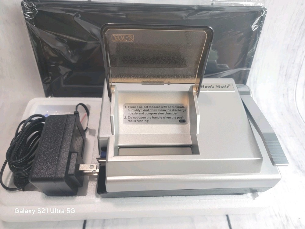 HawkMatic HK2 Electric Cigarette Injector Machine Rolling Machine Read Descript