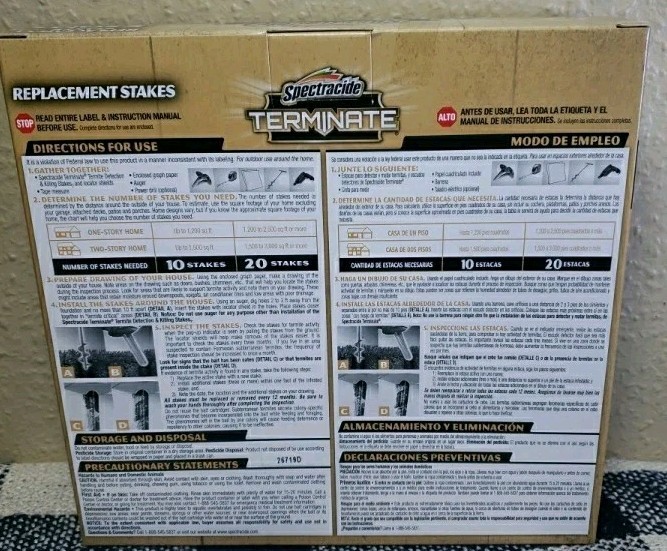 Spectracide Terminate Termite Detection & Killing Stakes - 5 Ct.