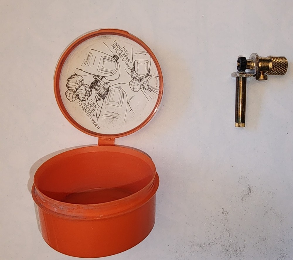 Original Brass Spark-Lite Fire Starter & Emergency Light/Camping Survival Hunter