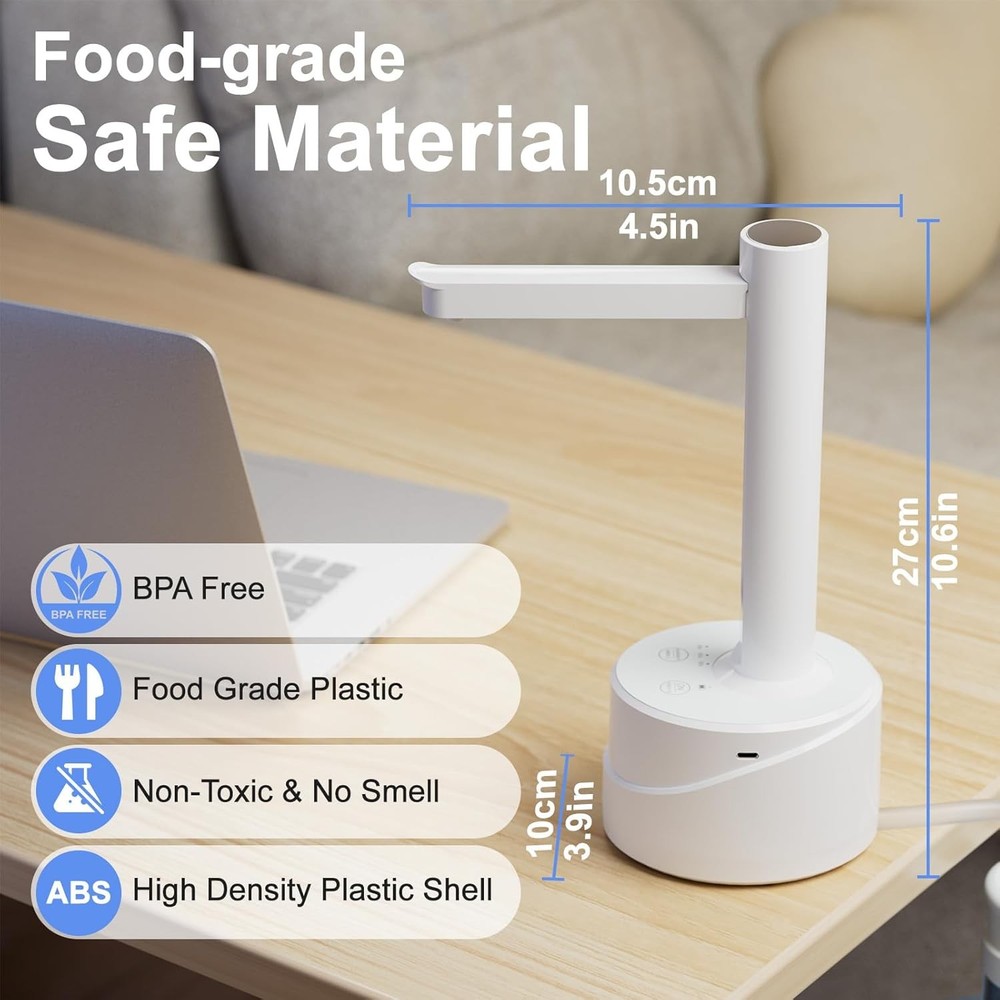 5 Gallon Dual-use Desktop Electric Water Bottle Dispenser,Charging Automatic