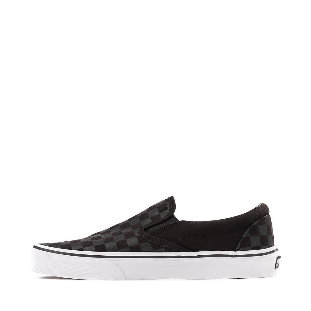 Vans Slip-On Checkerboard Skate Shoe - Black / Black