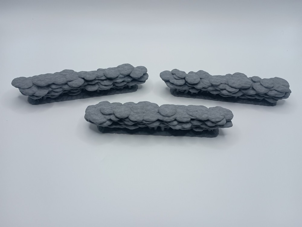 3D Printed Scatter Terrain Bush / Hedgerow Set 11 (28mm-32mm Scale) [PTO]
