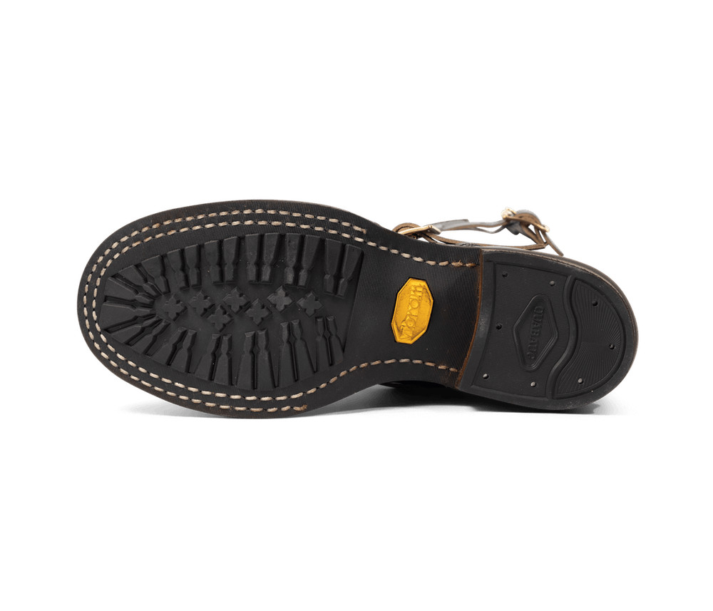 White's Boots Cykel 10" Engineer Boot/Motorcycle (Mini Vibram Sole, Black Chrom)