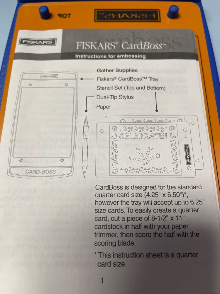 Fiskars Card Boss Ultimate Card Embossing System