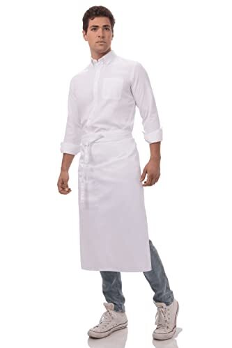 Unisex Bistro Chef Apron White
