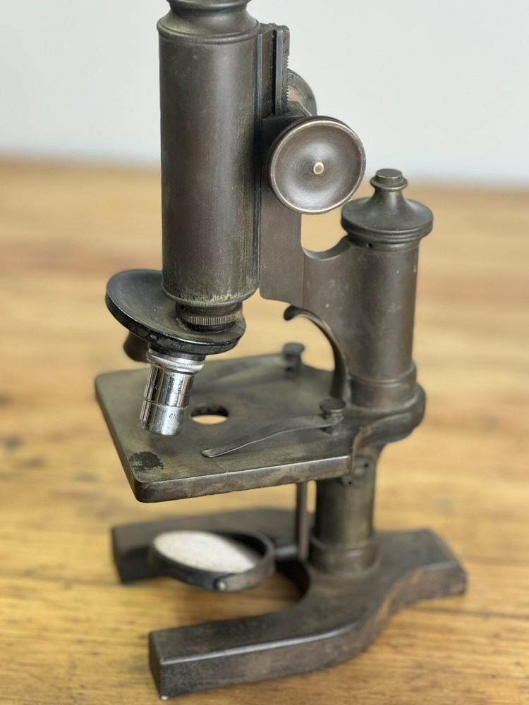 VINTAGE EARLY 1900'S SPENCER BRASS MICROSCOPE