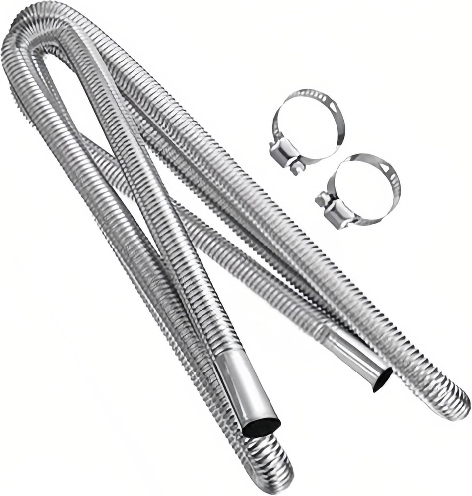 Diesel Heater Replacement Exhaust Pipe, 300cm,118.11inch, Single Layer Stainless