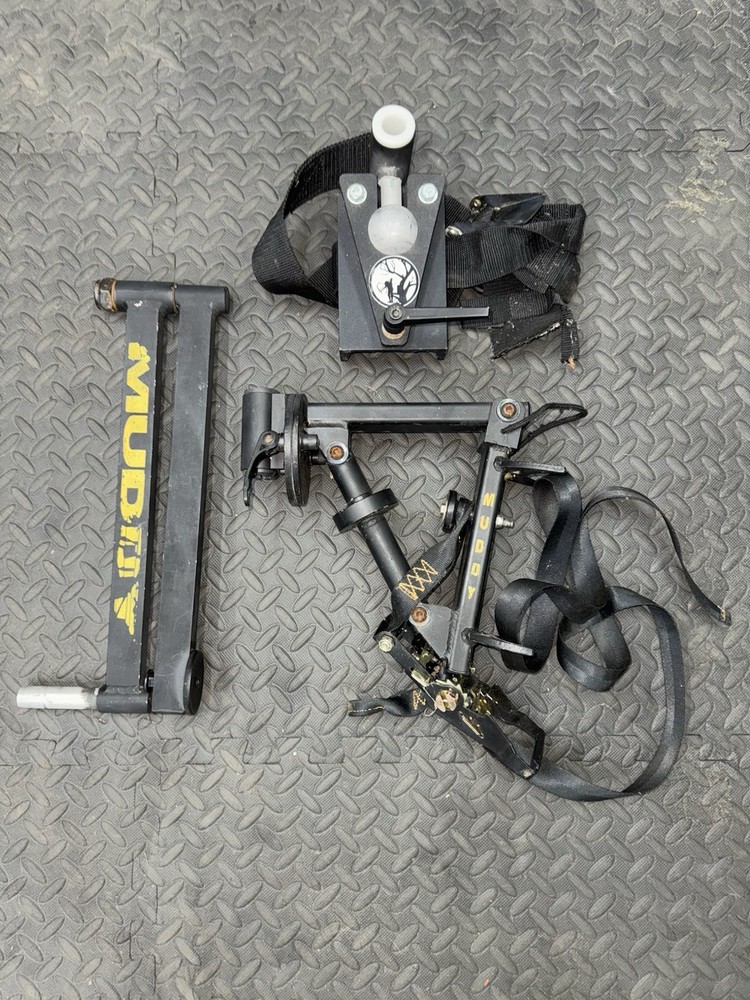 Muddy Camera Arm with Two Bases. Out on a limb base.