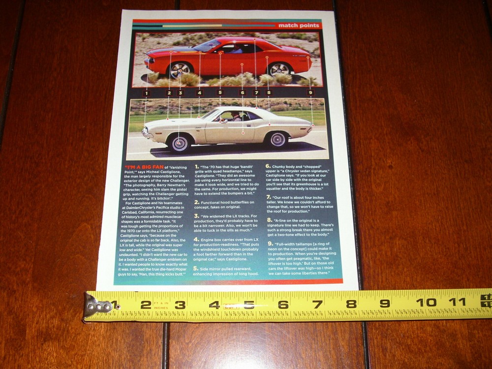 VANISHING POINT DODGE CHALLENGER ORIGINAL 2006 ARTICLE