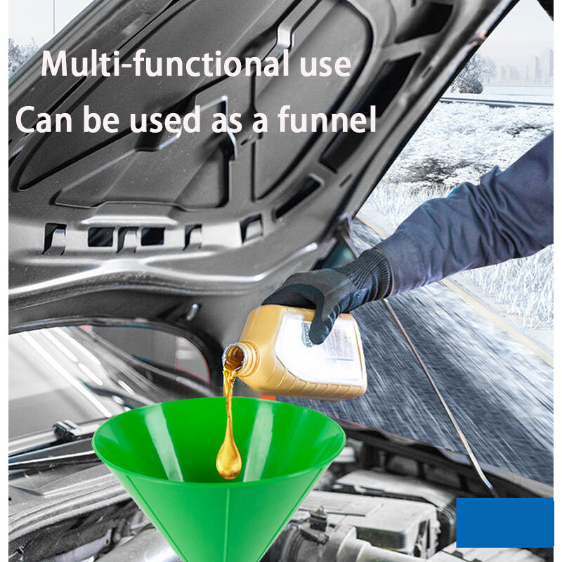 1Pc Magical Car Windshield Ice Snow Remover Scraper Tool Round Funnel Cone Green